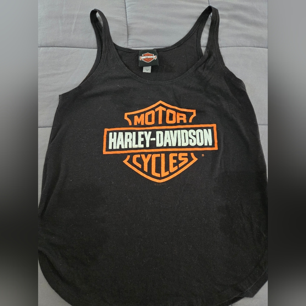Harley Davidson black logo tanktop XS, Pinehurst NC